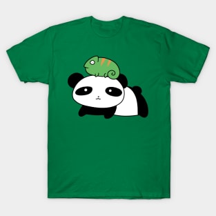 Panda and Little Chameleon T-Shirt